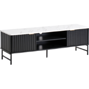Beliani GLASTONBURY - TV-kast-Zwart-MDF