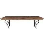 Clayre & Eef Wandplank 105x35x35 cm Bruin Hout Metaal