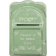 Clayre & Eef Brievenbus  26x9x39 cm Groen Metaal Rechthoek Wandbrieven...
