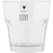 Clayre & Eef Waterglas 200 ml Transparant Glas LOVE