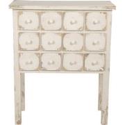 Clayre & Eef Ladekast  78x36x95 cm Wit Hout Rechthoek Wandtafel