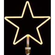 LED RETRO STER VORM 234X280MM 7W-1800K / E27 FITTING DIMBAAR