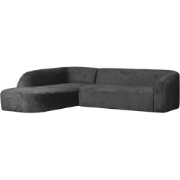 BePureHome Sloping Hoekbank Links - Velvet - Mountain - 77x274x225/87