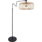 Anne Lighting - vloerlamp - Linstrom - zwart - bamboe metaal - E27 - 4...