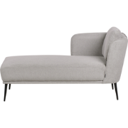 Beliani ARTHEZE - Chaise longue-Grijs-Polyester