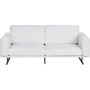Beliani IDRE - Driezitsbank-Wit-Polyester