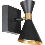 Anne Lighting - wandlamp - Preto - zwart - metaal - Ø 9cm - GU10 - 410...