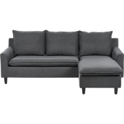 Beliani ELVENES - Hoekbank-Grijs-Polyester