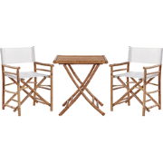 Beliani MOLISE - Bistroset-Lichte houtkleur-Bamboehout