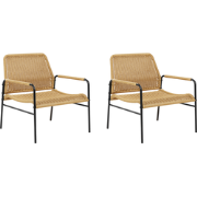 Beliani PRASIMO - Fauteuil-Natuurlijk-PE rotan
