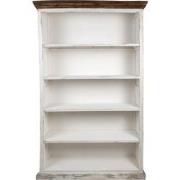 Clayre & Eef Boekenkast 120x36x195 cm Wit Hout Kast