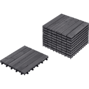 Beliani ACCETTURA - Buitenvloeren-Grijs-FSC® gecertificeerd acaciahout