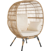 Beliani VEROLI - Fauteuil-Natuurlijk-PE rotan