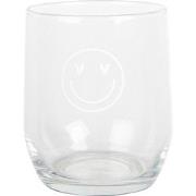Clayre & Eef Waterglas 300 ml Transparant Glas Smile Drinkbeker