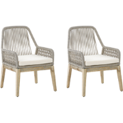 Beliani OLBIA - Tuinstoel-Beige-Polypropyleen