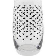 Clayre & Eef Waterglas  320 ml Glas Hart Drinkbeker