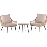 Beliani LAURETO - Bistroset-Natuurlijk-PE rotan