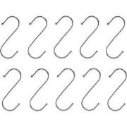 QUVIO Ophanghaken - RVS - Zilver - M - 9,5 cm (h) - 10 stuks