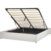 Beliani DINAN - Tweepersoonsbed-Grijs-Polyester
