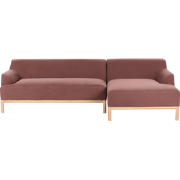 Beliani SOSJO - Hoekbank-Rood-Polyester