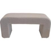 Bankje Sera Bouclé Taupe - Giga Meubel