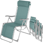 HESPERIDE HIXA Tuinstoelen - Ligstoel - set van 4 - Campingstoel - Str...
