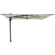 Madison Braga zweefparasol 355x300 cm - mellow silver olefin - chestnu...