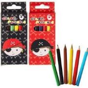 Decopatent 24 STUKS 6-Delige Piraten Kleurpotloodjes - Traktatie Uitde...