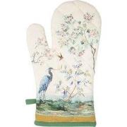 Clayre & Eef Ovenwant 18x30 cm Beige Katoen Tropisch Motief