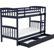 Beliani REVIN - Kinderbed-Blauw-Dennenhout