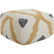 Beliani ZEUGMA - Poef-Beige-Wol