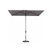 Stokparasol denia push-up 200x200cm polyester light grey grade 6 zonwe...