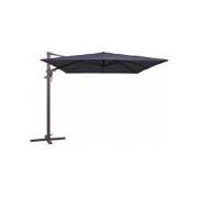Zweefparasol monaco flex iii 3x3 m polyester sfr blue grade 6 zonwerin...
