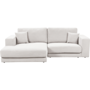 Beliani LOFOTEN - Hoekbank-Wit-Polyester