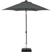 Stokparasol mykanos push-up 250 cm polyester grey grade 6 zonwering