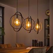 Hanglamp Industrieel Otan 3-lichts Rond Metaal