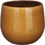 Pablo pot rond oker h14xd16cm