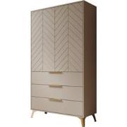 Meubella Kledingkast Xiano - Beige - 103 cm