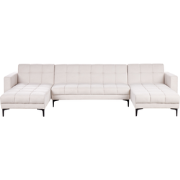 Beliani ALNES - Slaapbank-Wit-Polyester