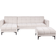Beliani ALNES - Slaapbank-Wit-Polyester