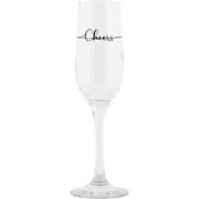 Clayre & Eef Champagneglas 200 ml Transparant Glas CHEERS