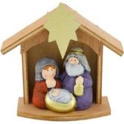 Figurine christmas scene ceramic 15x6.5x16 cm