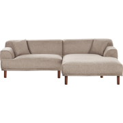 Beliani HOLT - Hoekbank-Beige-Polyester
