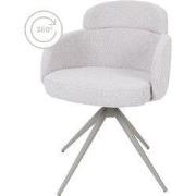 Eetkamerstoel Chase - Bouclé - Naturel