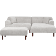 Beliani HOLT - Hoekbank-Grijs-Polyester