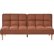 Beliani SILJAN - Driezitsbank-Bruin-Polyester