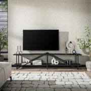 TV Meubel Loek Grijs Metaal 220 cm