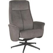 LABEL51 Fauteuil Bergen - Antraciet - Cosmo - 76x77x105 cm