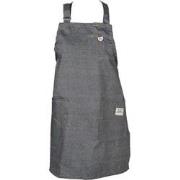Clayre & Eef Keukenschort  70x65 cm Grijs Katoen Polyester BBQ Schort