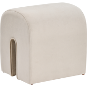 Beliani MODOC - Poef-Beige-Fluweel